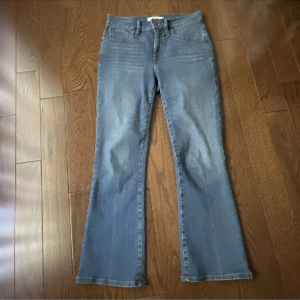 Madewell Blue Denim Cali Demi Boot Jeans Stretch Size 25